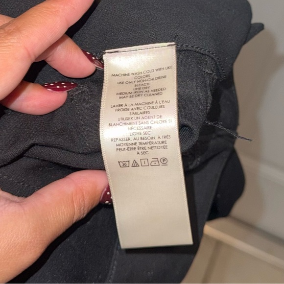 Maeve The Colette Ponte Crop Wide Leg Pants In Black Size 28 - Picture 6 of 7